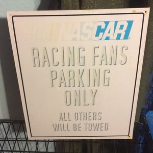 Vintage nascar sign